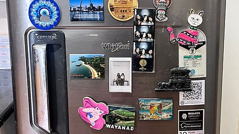 When I moved into my first “big-girl” apartment four years ago, one of the first things I did was cover the fridge with magnets, photos, and little mementos.