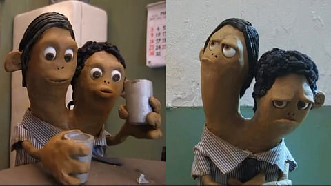 Told through handcrafted stop-motion, Pdingpdoong follows two conjoined twins navigating everyday life, accompanied by playful, musical choreography.