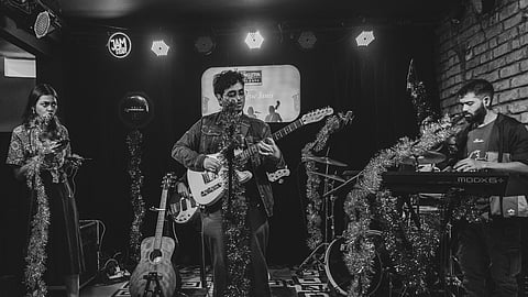 Dindūn’s insistence on writing and singing in Sylheti is an extension of this ethos; it's illegibility and untranslatability as artistic choice. It's taking a genre pioneered in North America and Europe and insisting it endeavours to preserve the Sylheti language and the region’s cultural specificity.