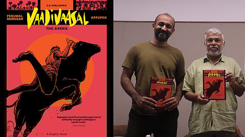 Booker Prize-nominated author Perumal Murugan and artist Appupen bring the 1949 Tamil novella 'Vaadivaasal' centred around the bull taming sport Jallikattu to life in a graphic novel format