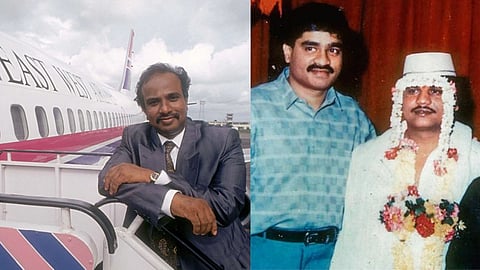 Left: Thakiyudeen Abdul Wahid of East West Airlines was murdered in 1993
Right: Dawood and Chhota Rajan were accused of being involved in Thakiyudeen's murder