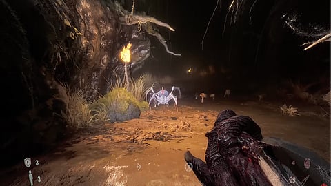 The setting of The Void, a fog-drenched swamp ringed by impenetrable darkness, draws its immediate atmosphere from The Mist, but its symbolic architecture belongs to older myths.