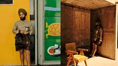 Set within the architectural landscape of Chandigarh, the Chandigarh Chamda Project explores the intersection of fashion, craft, and modernist design.