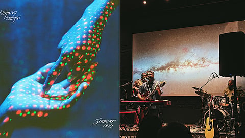 Siennor Trio’s album ‘Ninaivu Maaligai’ surprises listeners with its dynamic shifts, blending Tamil funk, post-punk, and alt-pop.