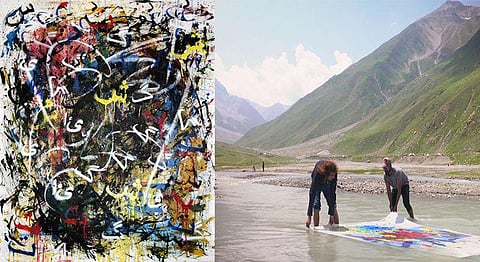 An Artist’s Tribute To Kashmir’s Paradise In A Series Of Abstract Paintings 