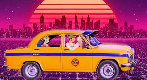 HG Art: Reimagining The Kolkata Taxi In A Retro-Futuristic Landscape