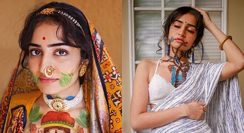 Niharika Elety's Art Is Reclaiming South-Asian Heritage By Using The Body As Canvas
