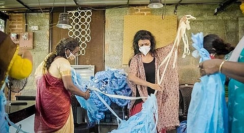 Kerela-Based Entrepreneur Lakshmi Menon Is Upcycling PPE Scraps Into Mattresses For COVID-19 Clinic