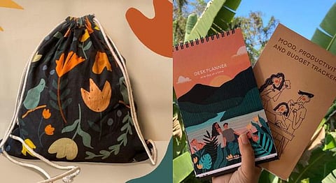 Journals, Totes & Handy Planners: Ria Mohta’s Illustrated Merch Brims With Vibrancy