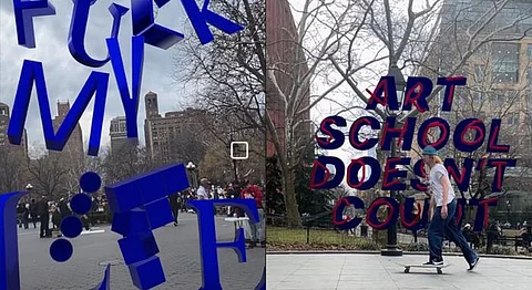 An Indian Visual Artist Channelling Her Angst Through AR Typography 