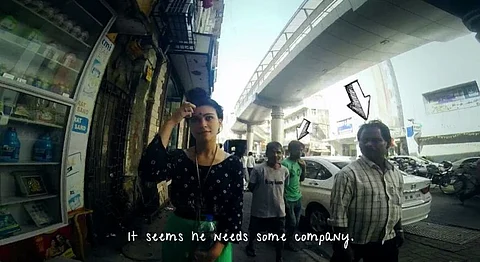 An Indian Woman Walking Around the Streets of Bombay...For An Hour