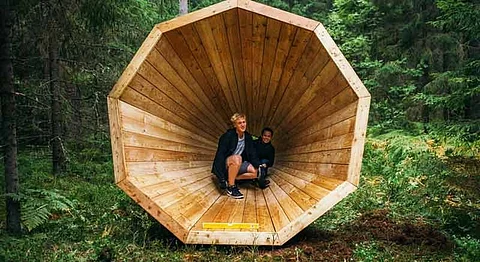 These Massive Wooden Megaphones Amplify The Sound Of Nature