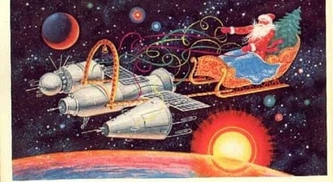 Russia Gives Christmas A Sci-Fi Twist With These Holiday Cards