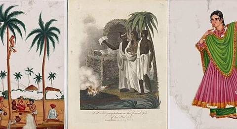 A Collection Of Paintings From 1780-1858 Illustrate Life In India 