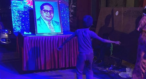 Bandra Residents Bring In Ambedkar Jayanti With Cake, Lights & Loud Speakers