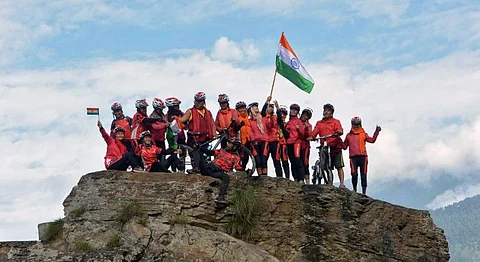 Kung Fu Nuns Just Cycled From Nepal To Leh In Solidarity Against Human Trafficking