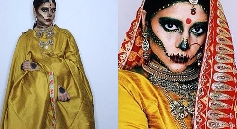 Halloween 2016 Belonged To The Bad Beti Movement, Combining Desi Pride With Gory Make-Up