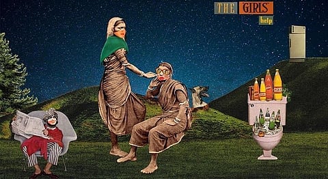 A Stunning Collage Art Series Celebrates Vintage Indian Imagery