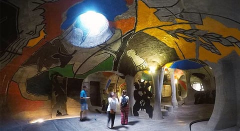 MF Husain’s Paintings Find A Home At This Underground ‘Cave’ Gallery