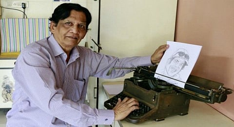 One Unlikely​ Mumbai Artist ‘Draws’ Portraits With His Typewriter