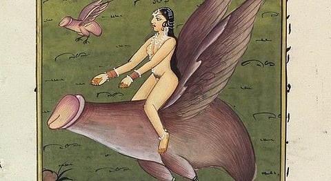 Winged Penises? Ancient Indian Art Takes A Bizarre, NSFW Turn In This Series