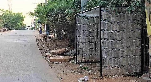 Hyderabad Just Built Its First Bus Stop With Recycled Plastic Bottles