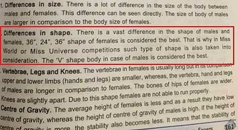 This CBSE Textbook Claims That '36-24-36' Is The Perfect Female Body'