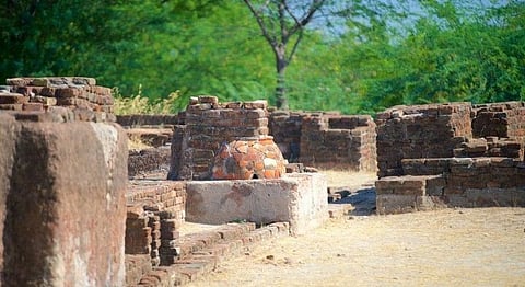 Walking Through The Ruins Of A Harappan Excavation Site In Gujarat