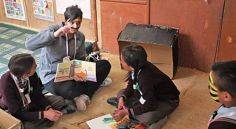 Ananya Reading To The Children