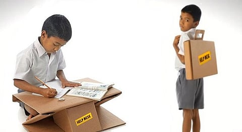 These 'Helpdesks' For Rural Students Are Eco-Friendly & Double Up As A School Bag