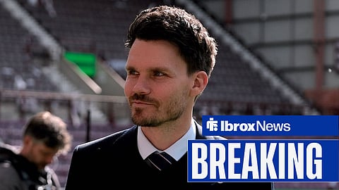 Danny Rohl at Tynecastle Park.