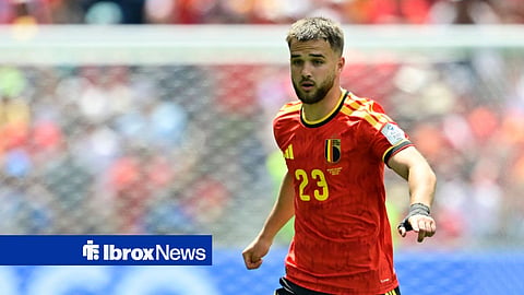 Nicolas Raskin in action for Belgium at the World Cup