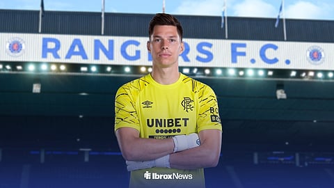 Ivor Pandur in a Rangers kit