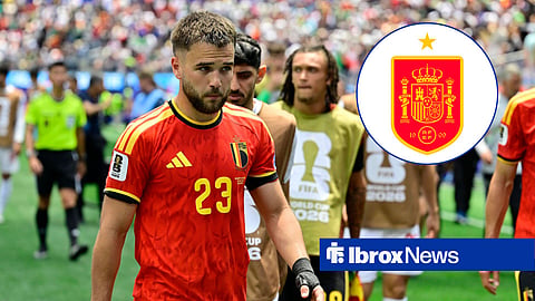 Rangers star Nicolas Raskin in action for Belgium
