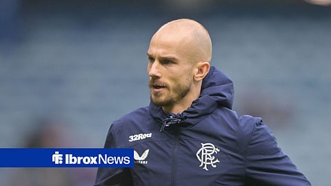 Vaclav Cerny warming up for Rangers