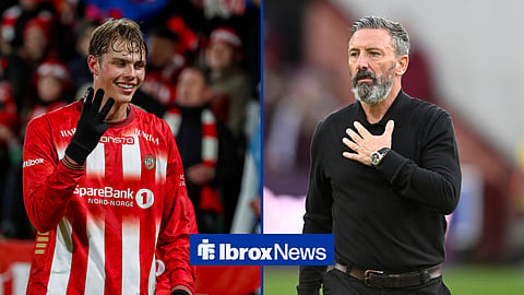 Jens Hjerto-Dahl and Rangers boss Derek McInnes