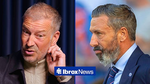 Split image of Mark Clattenburg and Rangers manager Derek McInnes