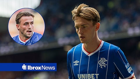 Tuur Rommens and James Penrice, both in action for Rangers