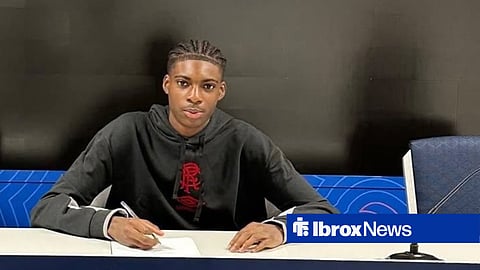 David Odunukan signing for Rangers