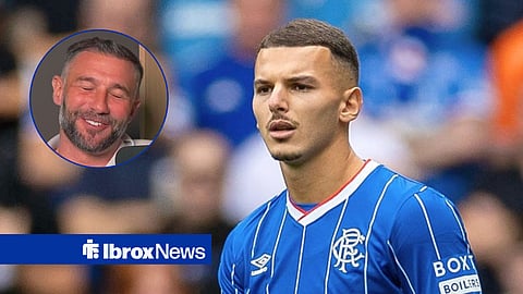 Main image of Rangers winger Badredine Bouanani and Kevin Thomson's face in a circular inset on the left