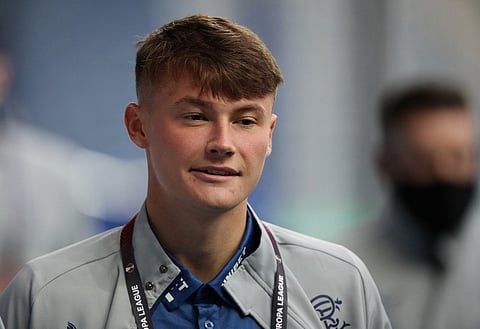 Nathan Patterson reacts as James Maxwell confirms Rangers exit