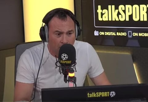Jason Cundy clashes with Rangers fan live on talkSPORT as tempers flare after 7-1 defeat v Liverpool