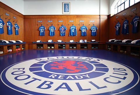 Rangers' dressing room
