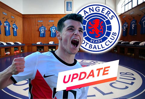 Official Rangers partner reacts to multimillion Tasos Douvikas transfer reports after Celtic 'hijack' suggestion