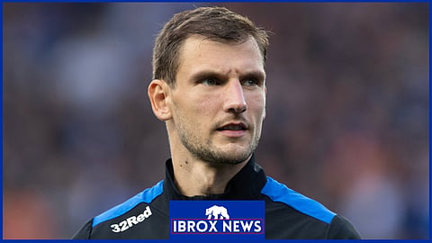 Rangers defender Borna Barisic at Ibrox Stadium