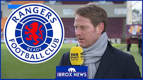 Michael Stewart delivered a new Rangers title verdict. Credit: BBC Sportscene