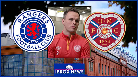 Lawrence Shankland has been linked with a Rangers move from Hearts - Credit: BBC Sport Scotland