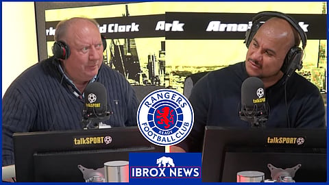Alan Brazil and Gabby Agbonlahor discuss Celtic and Ranger. Credit: talkSPORT.