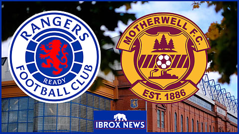 Rangers take on Motherwell at Ibrox in the Scottish Premiership