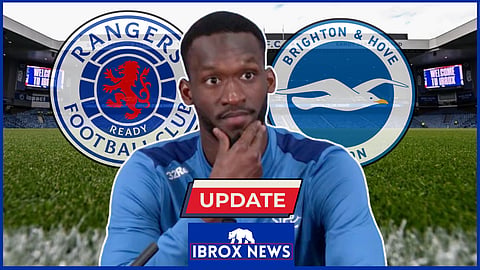 Abdallah Sima impressed for Rangers on loan from Brighton - Credit Rangers via X